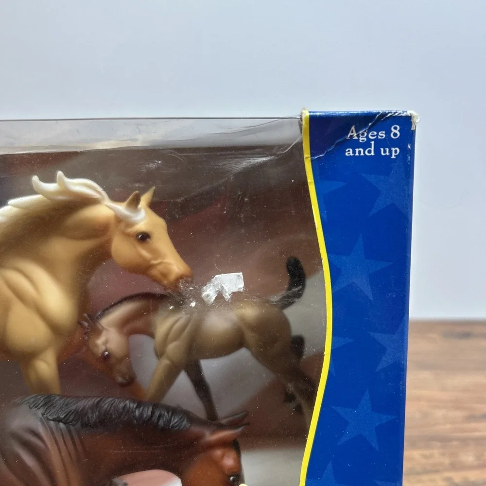 Vintage‎ Breyer #750102 American Quarter Horses Hollywood Gold Family New 2007